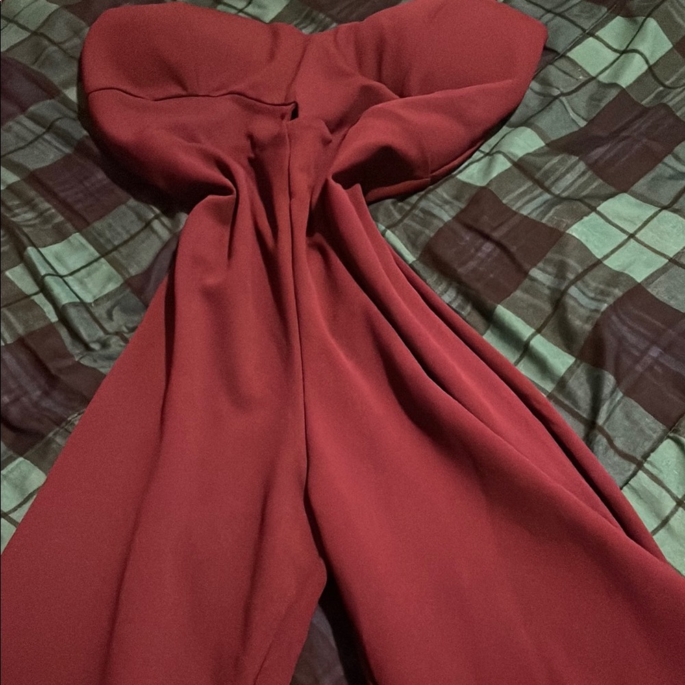 Mind Code Bold Red Jumpsuit